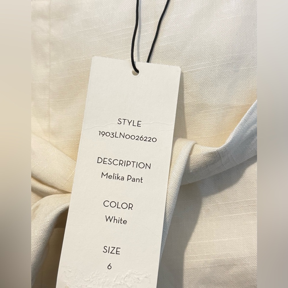 NEW VERONICA BEARD Melika Belted Wide-Leg Pants
White Belted Wide Leg Trousers 6 - Picture 5 of 7